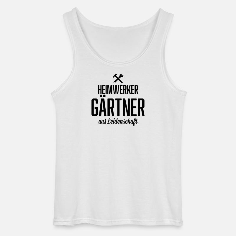 Heimwerker Gärtner - Gildan Männer Tank Top - Weiß