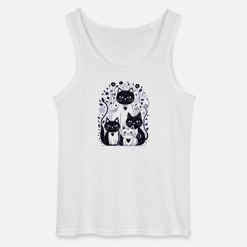 Kittymania - Gildan Männer Tank Top - Weiß