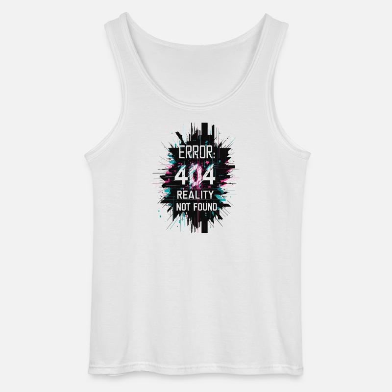 Error: Realität nicht gefunden - Gildan Männer Tank Top - Weiß