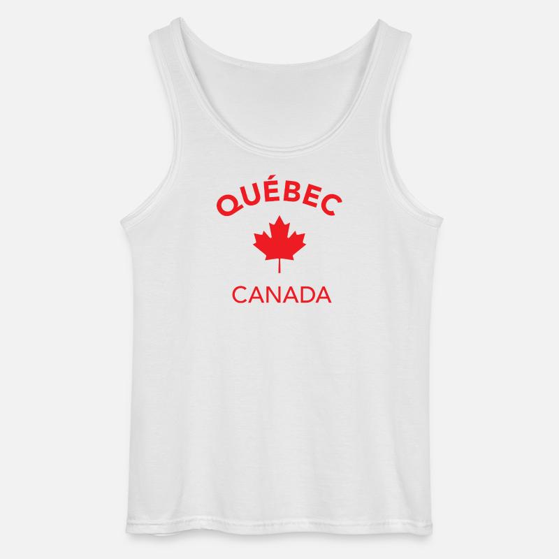QUEBEC CANADA - Gildan Männer Tank Top - Weiß
