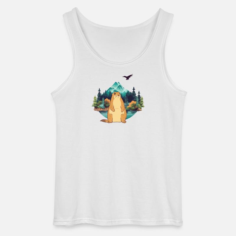 Marmot - Gildan Men’s Tank Top - white