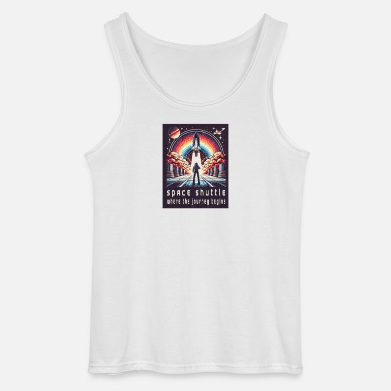 Space Shuttle - Die Reise beginnt - Gildan Männer Tank Top - Weiß