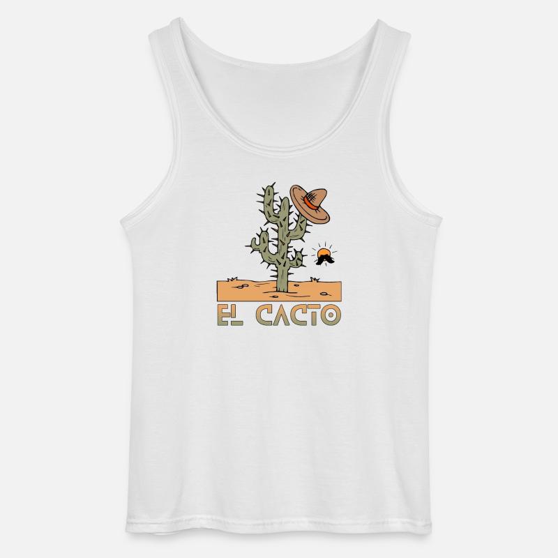 el cacto 2 - Gildan Männer Tank Top - Weiß