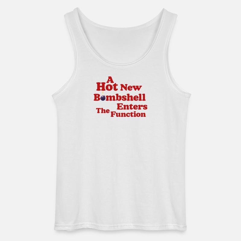 Bombshell at the Function - Gildan Men’s Tank Top - white
