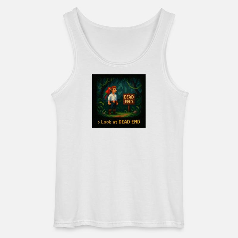 Look at Dead End - Gildan Männer Tank Top - Weiß