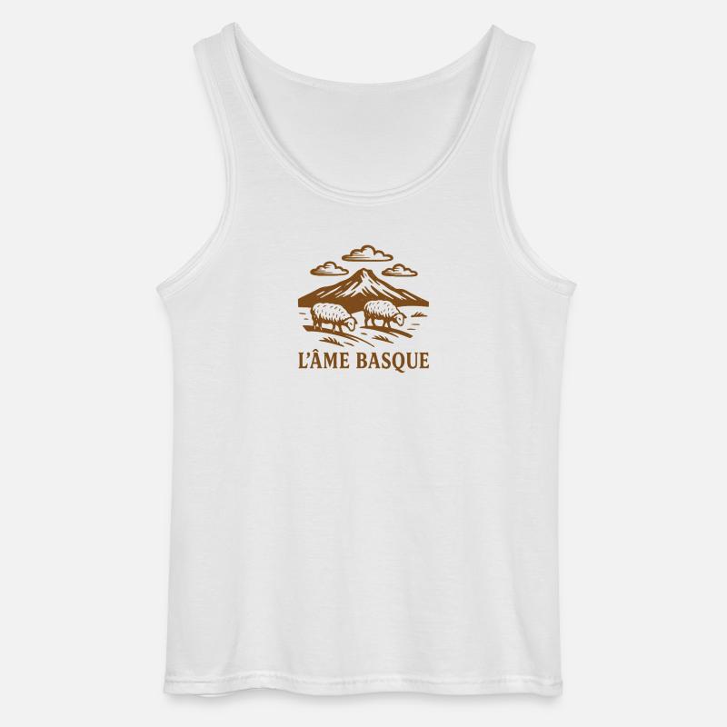 L'Âme Baskischer rustikaler Stil - Gildan Männer Tank Top - Weiß