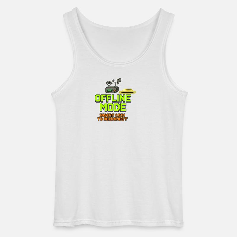 Retro-Gaming Offline-Modedesign - Gildan Männer Tank Top - Weiß