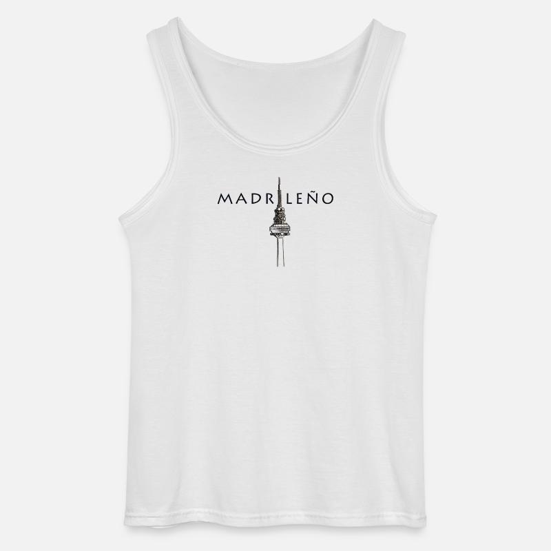 MADRILENIUM - Gildan Männer Tank Top - Weiß