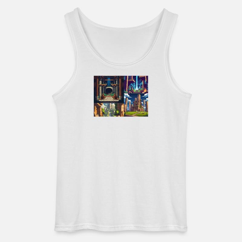 Nur noch eine Ebene - Gildan Männer Tank Top - Weiß
