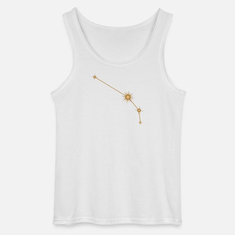 Stern Konstellation Widder Sternzeichen Sternzeichen Golden - Gildan Männer Tank Top - Weiß