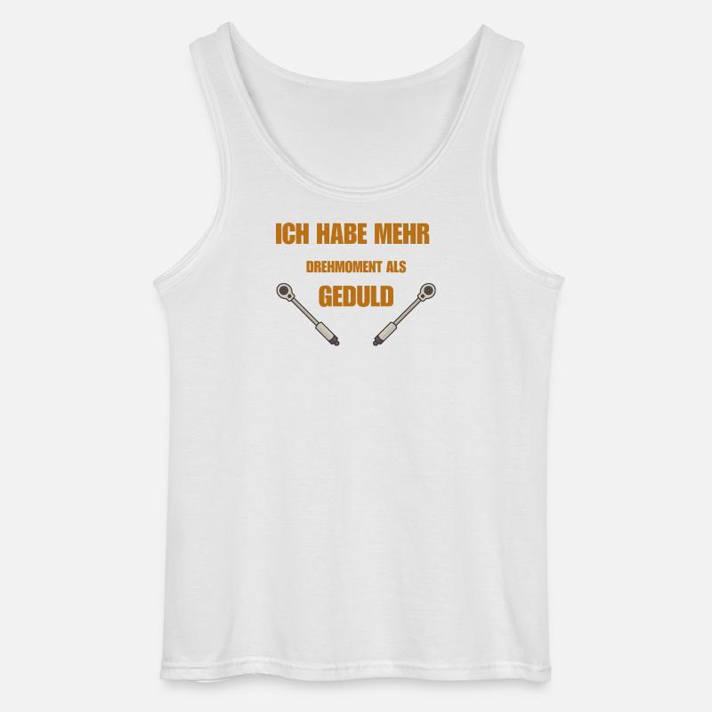 Drehmoment oder Geduld - Gildan Männer Tank Top - Weiß