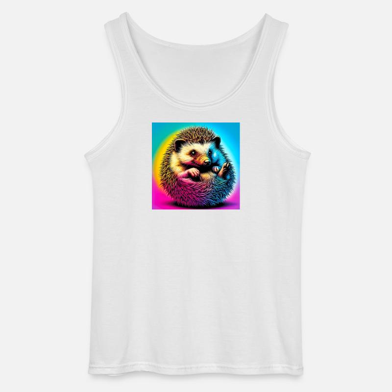 Igel - Gildan Männer Tank Top - Weiß