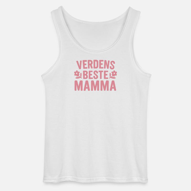 Das beste Mama-Herz-Design der Welt - Gildan Männer Tank Top - Weiß
