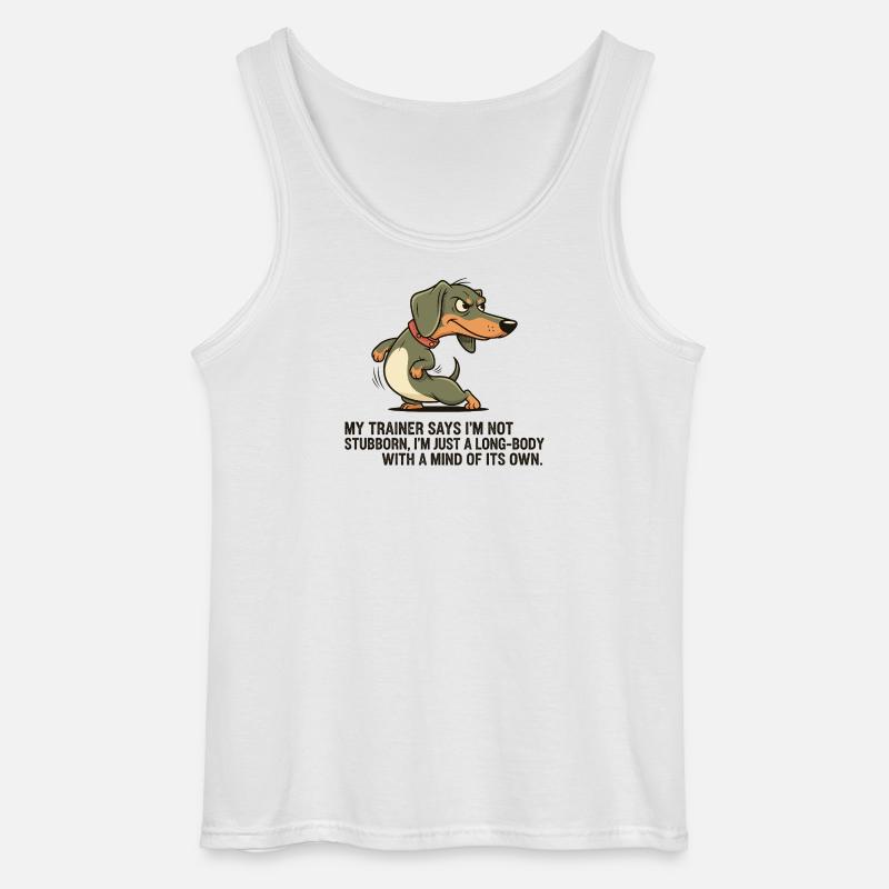 Langkörper mit eigenem Kopf - Gildan Männer Tank Top - Weiß