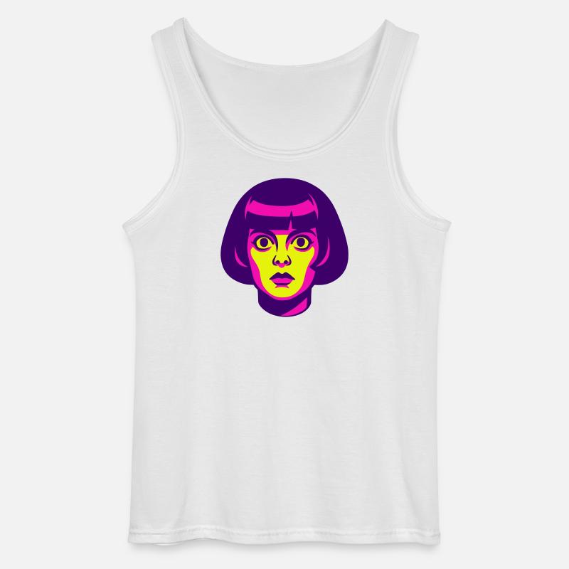 Hypno Beauty 60s - Gildan Männer Tank Top - Weiß