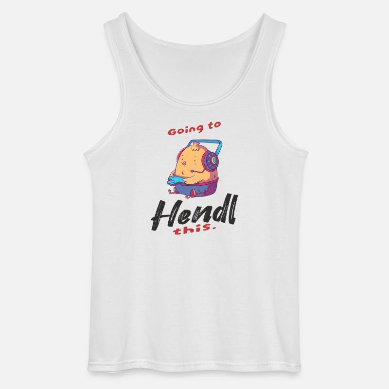 Küken mit Gaming-Accessoires - Gildan Männer Tank Top - Weiß