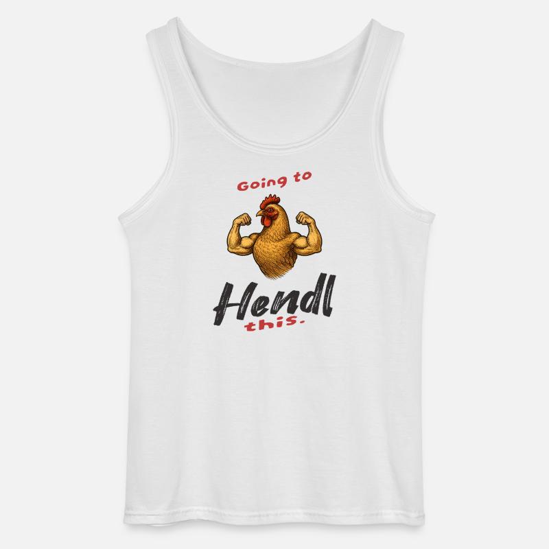 Going to Hendl this Lustiger Spruch - Gildan Männer Tank Top - Weiß