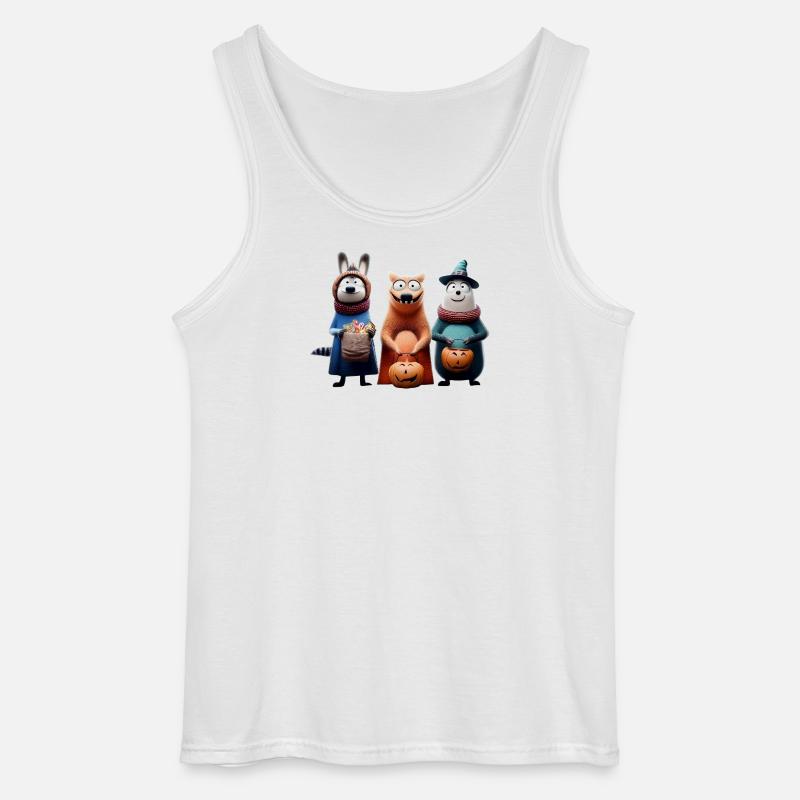 Halloween Squad – Süßes oder Saures Wooligans - Gildan Männer Tank Top - Weiß