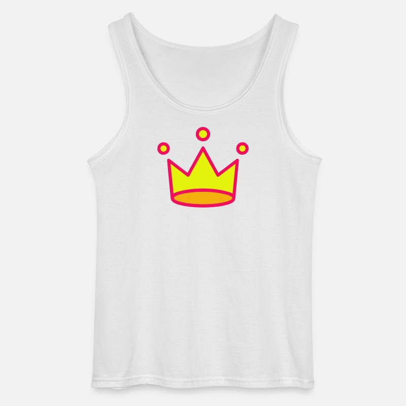 Crown Icon - Gildan Männer Tank Top - Weiß