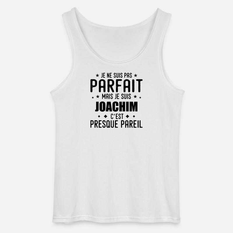 Joachim: authentisch, unvollkommen, oben, perfekt - Gildan Männer Tank Top - Weiß