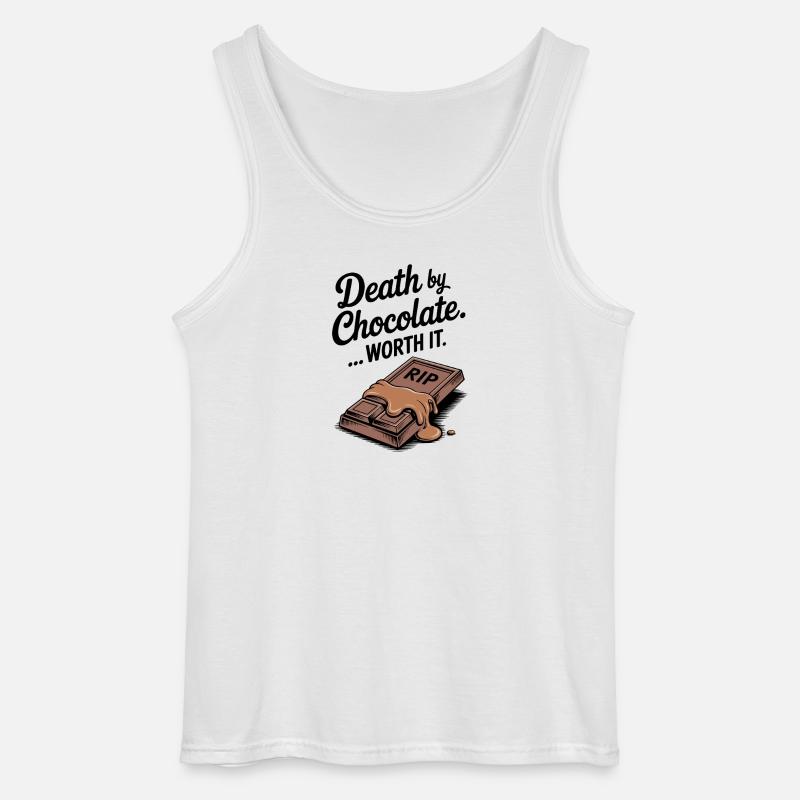 Tod durch Schokolade... Es lohnt sich - Gildan Männer Tank Top - Weiß