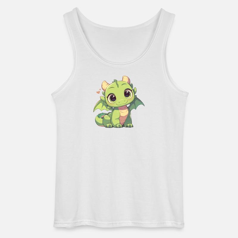 Drachen Drache - Gildan Männer Tank Top - Weiß