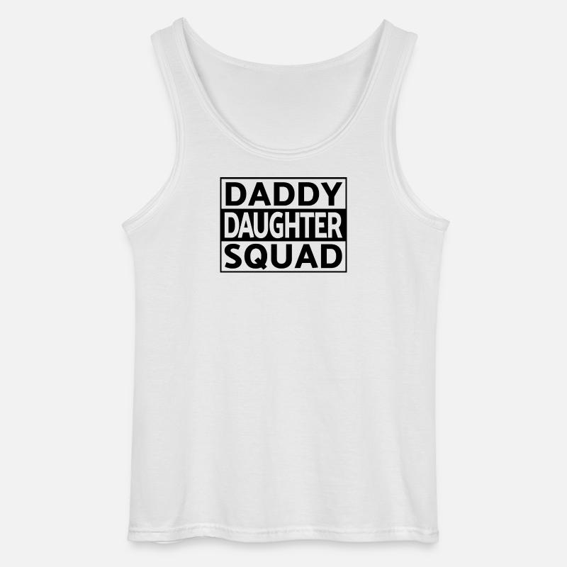Daddy Daughter Squad Matching Vater Tochter - Gildan Männer Tank Top - Weiß
