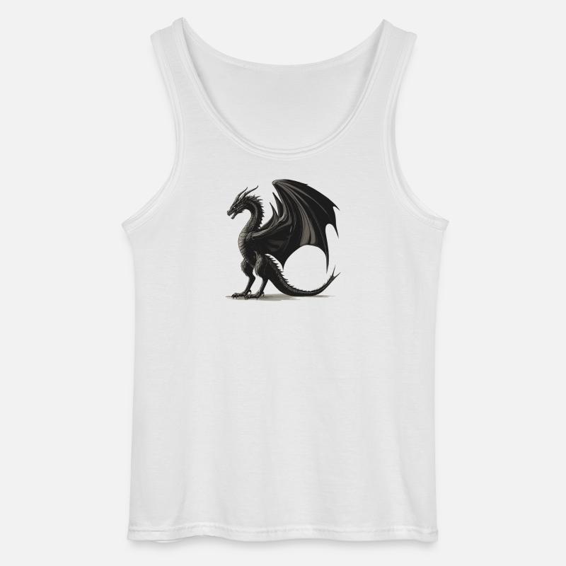 Drachen Drache - Gildan Männer Tank Top - Weiß