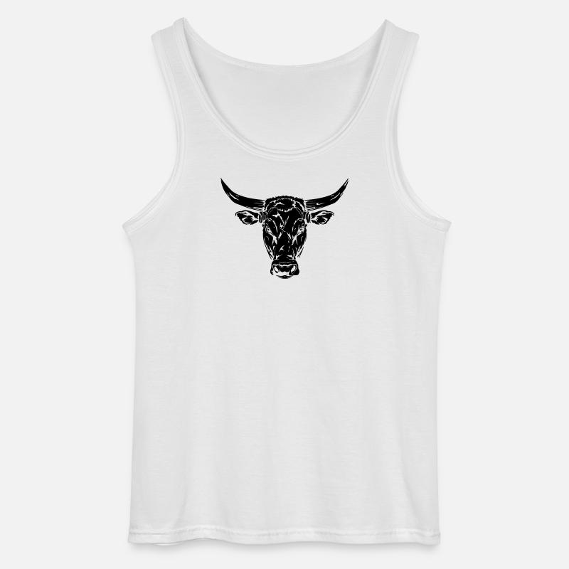 Bull - Gildan Men’s Tank Top - white