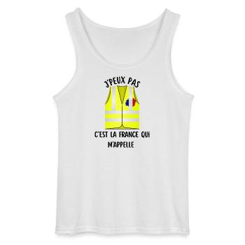 J'peux pas  - Débardeur Gildan Homme - blanc - Devant - AI Model Male 185 dark (185cm)