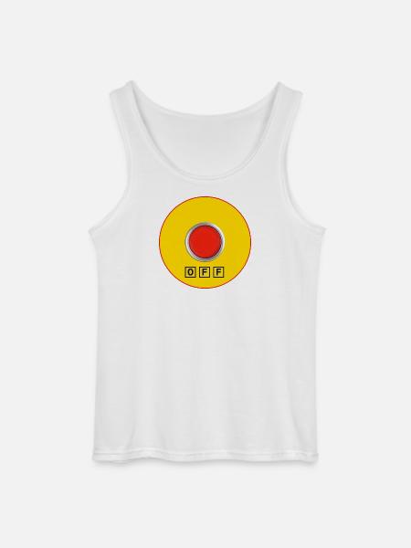 Stop for logorrheic - Gildan Men’s Tank Top - white
