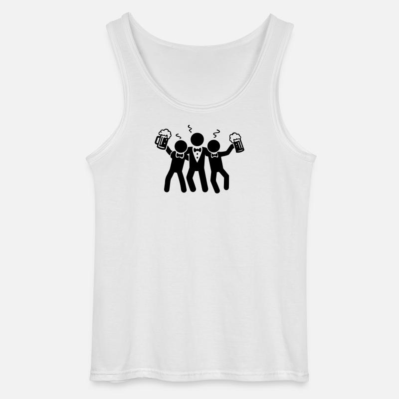 Junggesellenabschied Jga Bräutigam - Gildan Männer Tank Top - Weiß