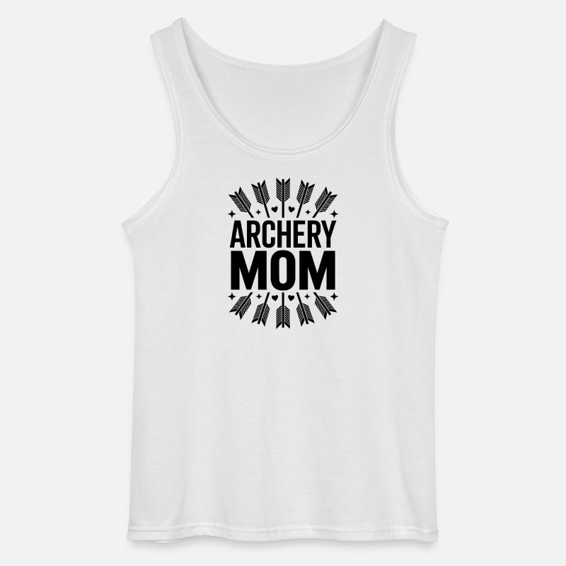 Bogenschießen Spruch Mutter Bogenschießen Geschenk - Gildan Männer Tank Top - Weiß