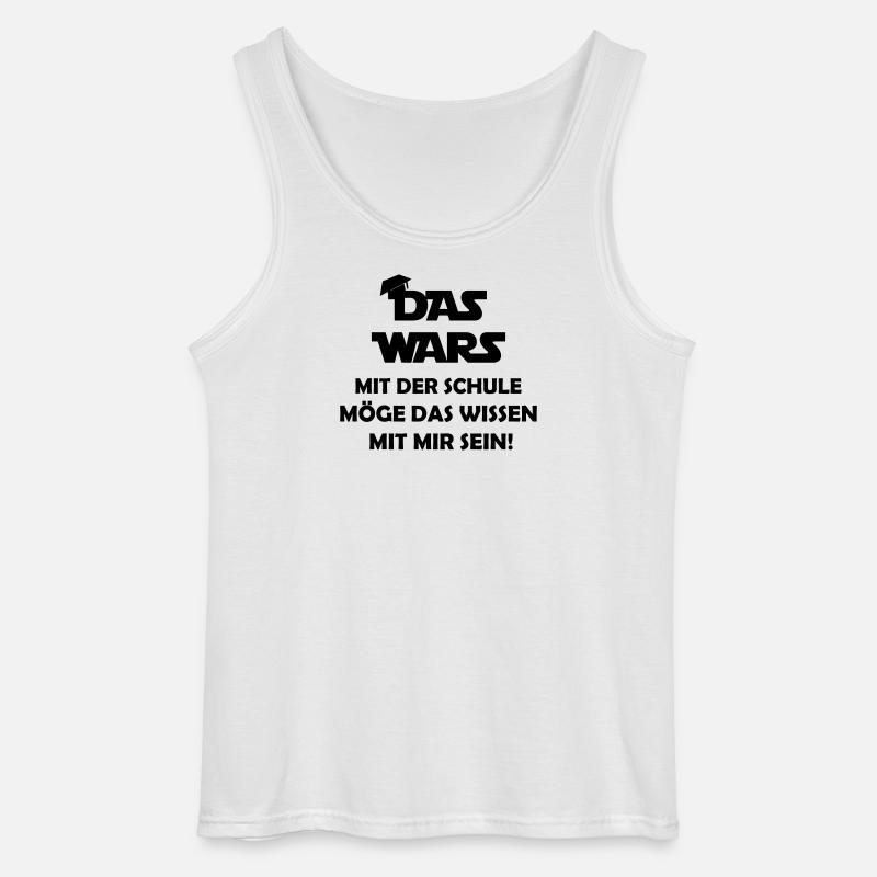 das_wars_mit_der_schule - Gildan Männer Tank Top - Weiß