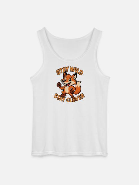 Verspieltes Tiermotiv mit Spruch - Gildan Männer Tank Top - Weiß
