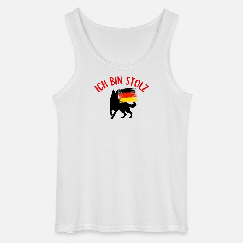 Ich bin Deutscher - Gildan Männer Tank Top - Weiß