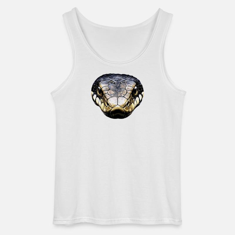 snake, python, cobra, rattlesnake, snakes - Gildan Men’s Tank Top - white