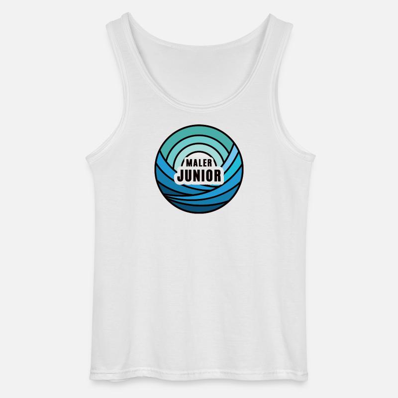 Junior Painter Apprentice Successor Child Painter's Son - Gildan Men’s Tank Top - white