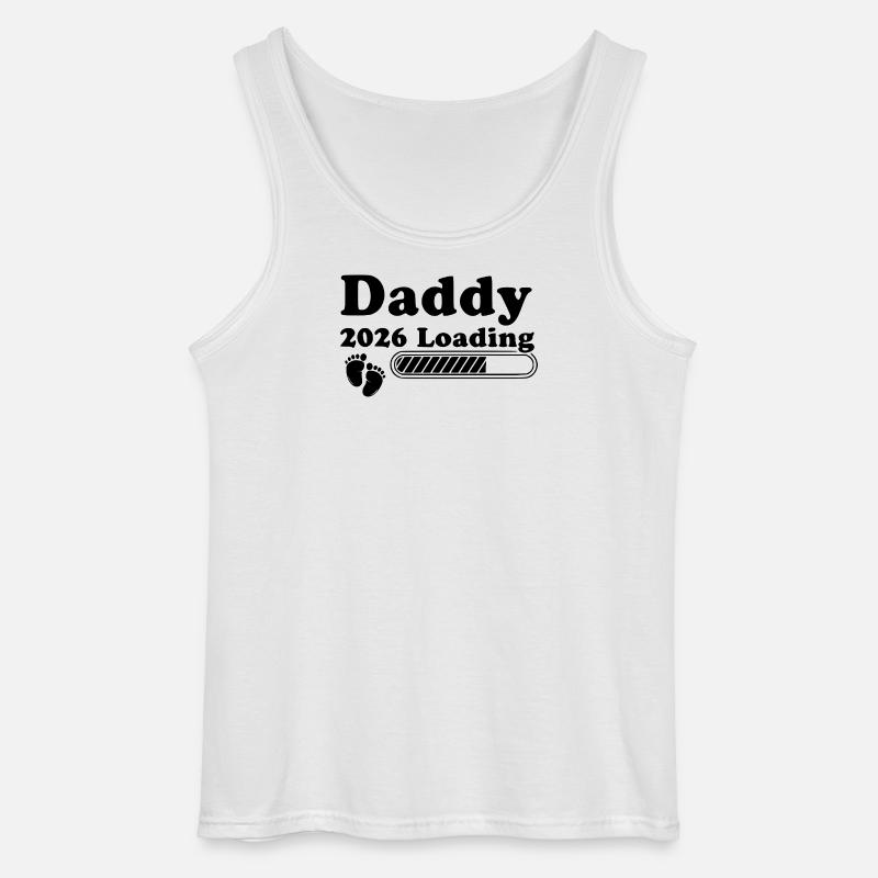 Daddy 2026 Loading - Gildan Männer Tank Top - Weiß