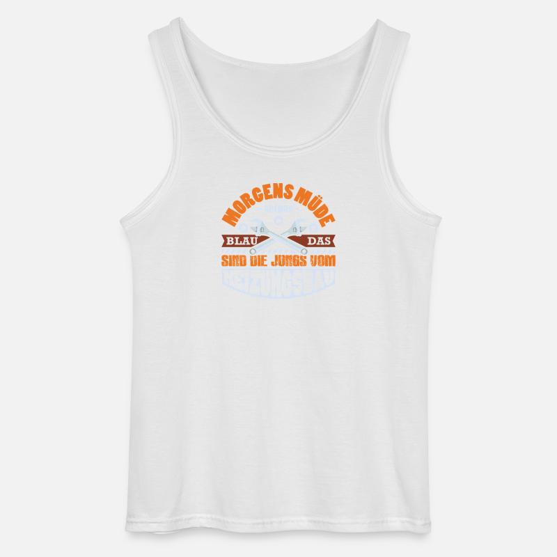 Heating Engineer Heating Construction Plumber Plumber - Gildan Men’s Tank Top - white