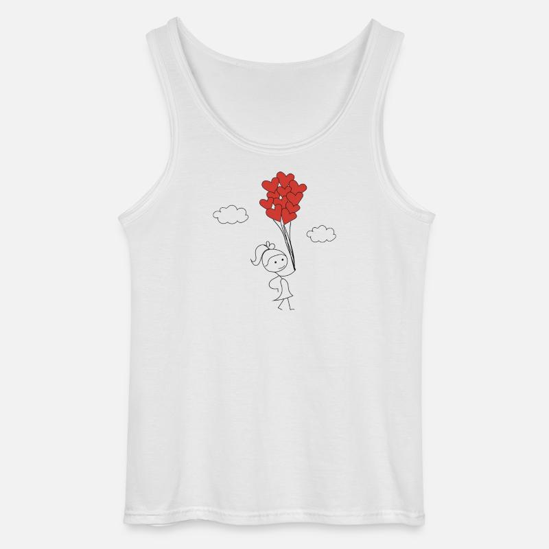 Süßes Mädchen - Gildan Männer Tank Top - Weiß