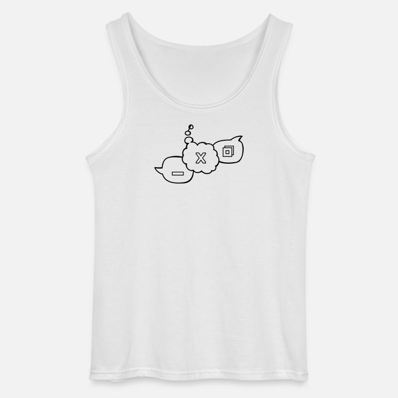 Computer speech bubbles - Gildan Men’s Tank Top - white