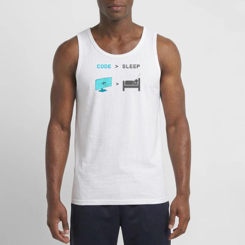 Code vs Sleep: Coder im Schlafmodus Gildan Männer Tank Top