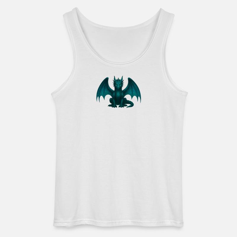 Ether Dragon – Magic & Transformation - Gildan Men’s Tank Top - white