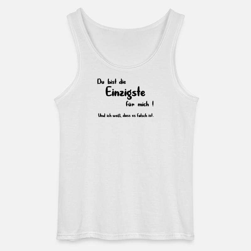 Die Einzigste - Gildan Männer Tank Top - Weiß