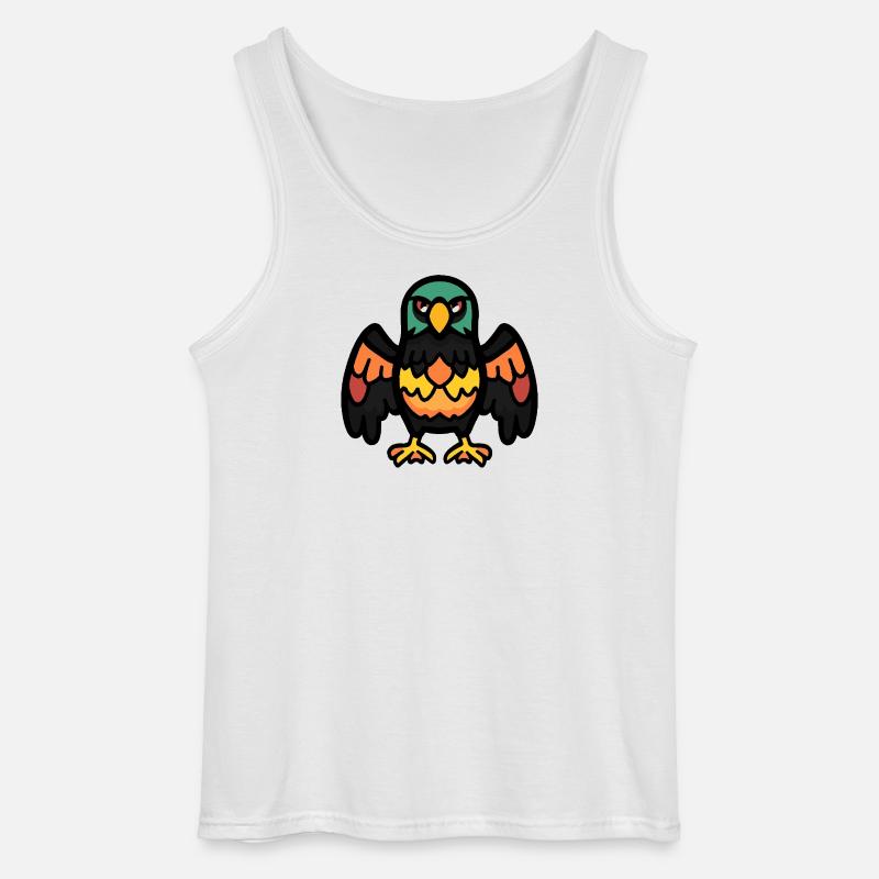 Eagle Halloween Comic Funny - Gildan Men’s Tank Top - white