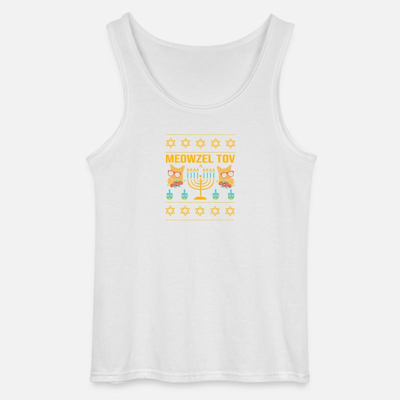 Hanoukka Hanoukka Hanoukka - Débardeur Gildan Homme - blanc