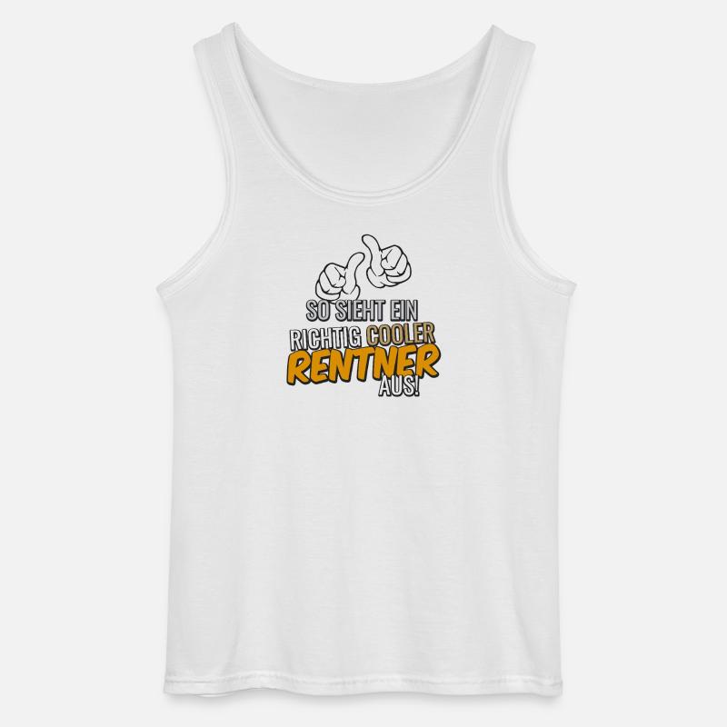 So sieht ein cooler Rentner aus - Gildan Männer Tank Top - Weiß