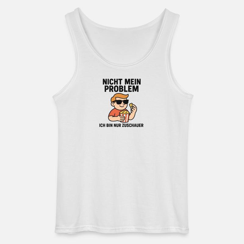 Nicht Mein Problem Zuschauer - Gildan Männer Tank Top - Weiß