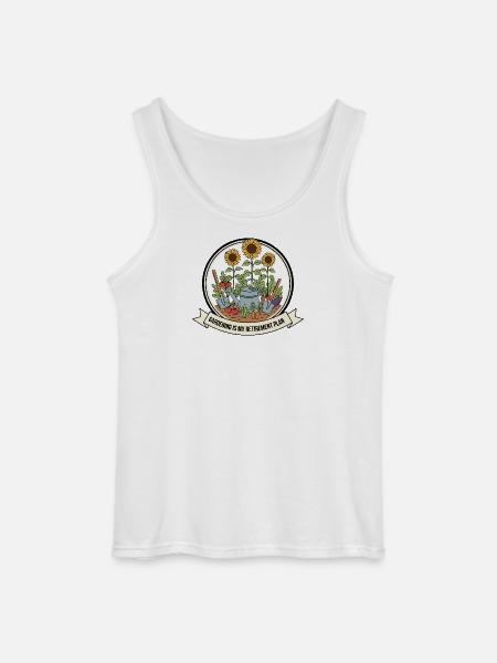 Gardening My Retirement Plan - Gildan Men’s Tank Top - white